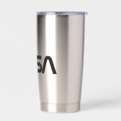 Iconische NASA Circa Mercury Grey Geïsoleerde Drinkbeker (Links)