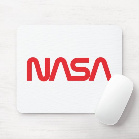 Iconische NASA Circa Mousepad (Rocket White) Muismat (Met muis)