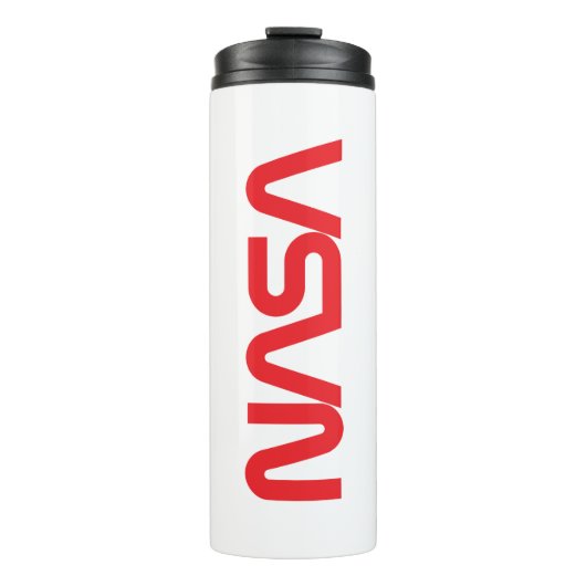 Iconische NASA Circa Rocket White 16 oz Thermosbeker (Voorkant)
