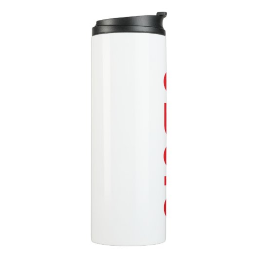 Iconische NASA Circa Rocket White 16 oz Thermosbeker (Gedraaid links)