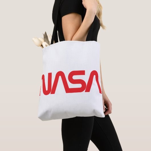 Iconische NASA Circa Schouder Tas (Rocket White) (Dichtbij)