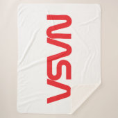 Iconische NASA Circa Sherpa Blanket (Rocket White) Deken (Voorkant)