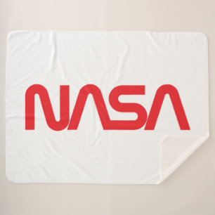 Iconische NASA Circa Sherpa Blanket (Rocket White) Deken