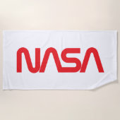 Iconische NASA Circa Strandlaken (Rocket White) (Voorkant)