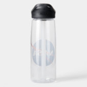 Iconische NASA Clear 25 oz Waterfles (Achterkant)