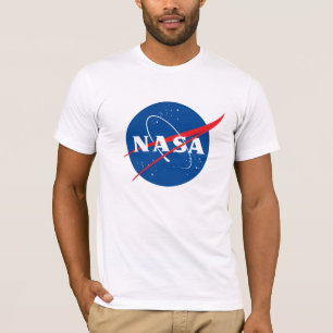 Iconische NASA Fitted Cotton T-shirt (Rocket White