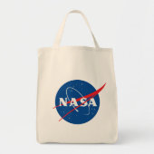 Iconische NASA Grocery Canvas tas (Pluto Cream) (Voorkant)