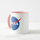 Iconische NASA Horizon Roze/Witte Keramische Mok (Voorkant links)
