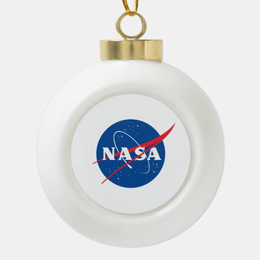 Iconische NASA Keramische Vakantie Ornament (Ball) (Voorkant)