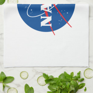 Iconische NASA keukenhanddoek (Rocket White)