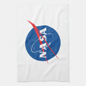 Iconische NASA keukenhanddoek (Rocket White) (Verticaal)