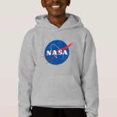 Iconische NASA Kinder’ Moon Grey Hoodie (XS-XL) (Voorkant)