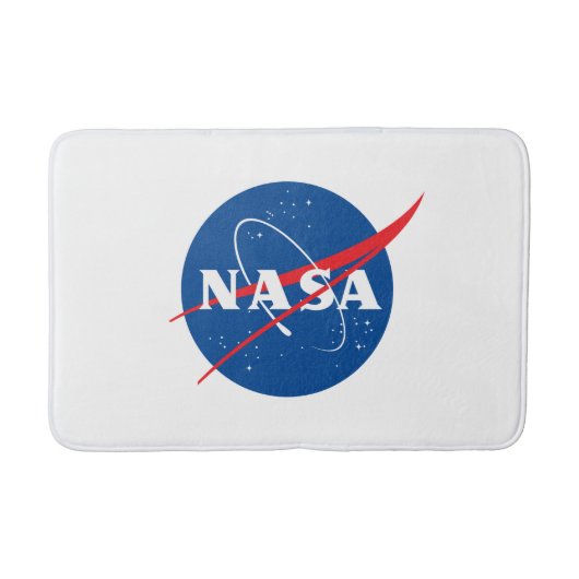 Iconische NASA Medium Bath Mat (Rocket White) (Voorkant)