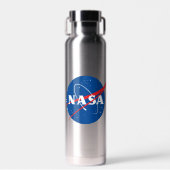 Iconische NASA Mercury Gray Geïsoleerd 22 oz Waterfles (Voorkant)