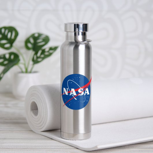 Iconische NASA Mercury Gray Geïsoleerd 22 oz Waterfles (Yoga (Gedraaid)  )