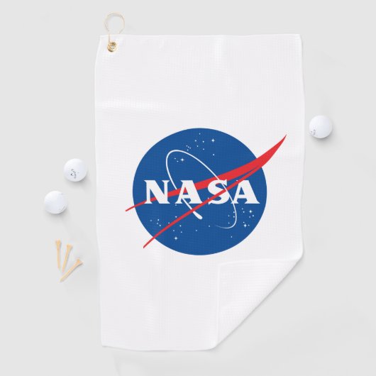 Iconische NASA messing ring golfhanddoek (Rocket W (Insitu)
