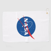 Iconische NASA messing ring golfhanddoek (Rocket W (Horizontaal)