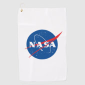 Iconische NASA messing ring golfhanddoek (Rocket W (Voorkant)