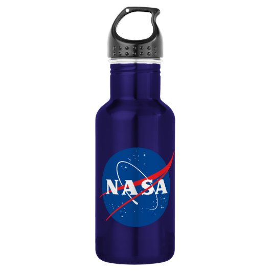 Iconische NASA Night Sky Blue 18 oz Waterfles (Voorkant)