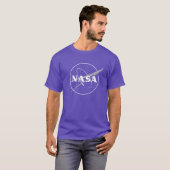 Iconische NASA One-Color Nebula Paarse T-shirt (Voorkant volledig)
