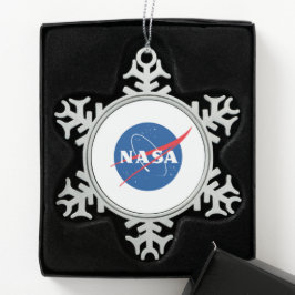 Iconische NASA Pewter Holiday Ornament (Sneeuwvlok