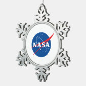 Iconische NASA Pewter Holiday Ornament (Sneeuwvlok (Rechts)