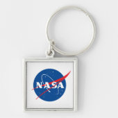Iconische NASA Prestige Square Sleutelhanger (meta (Voorkant)