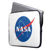 Iconische NASA-raket wit Laptop Sleeve (Voorkant Links)