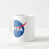 Iconische NASA-raket witte keramische Mok (Voorkant links)