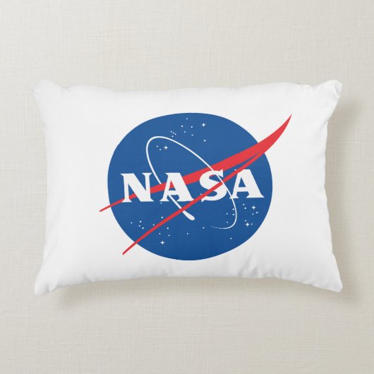 Iconische NASA Rocket White 100% katoen 12 "x 16" Accent Kussen (Voorkant)