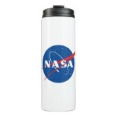 Iconische NASA Rocket White 16 oz Thermosbeker (Voorkant)