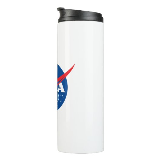 Iconische NASA Rocket White 16 oz Thermosbeker (Geroteerd rechts)