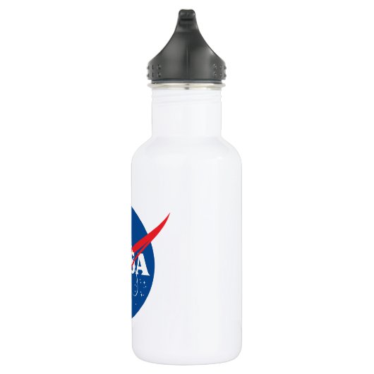 Iconische NASA Rocket White 18 oz Waterfles (Rechts)