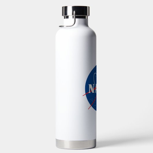 Iconische NASA Rocket White geïsoleerd Waterfles (Rechts)
