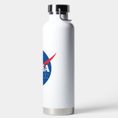 Iconische NASA Rocket White geïsoleerd Waterfles (Links)