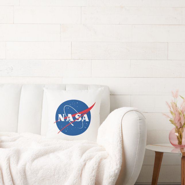 Iconische NASA Rocket White Grade A Cotton 20 "x 2 Kussen (Bank)