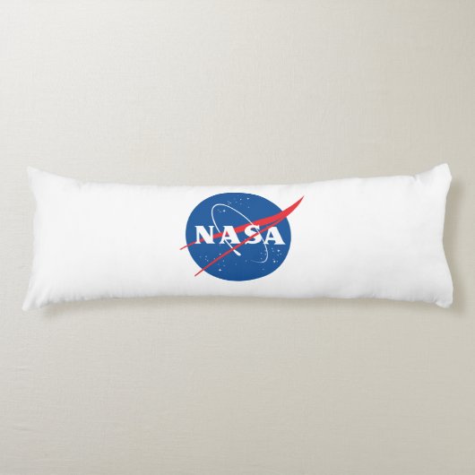 Iconische NASA Rocket White Grade A Cotton 20 "x 5 Lichaamskussen (Voorkant)