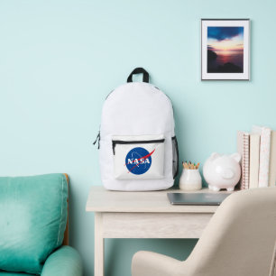 Iconische NASA-rugzak (raketwit) Bedrukte Rugzak