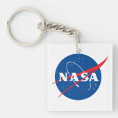 Iconische NASA Square-Sleutelhanger (studentenwaar Sleutelhanger (voorkant)