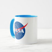 Iconische NASA Uranus blauw/wit keramische Mok (Voorkant links)