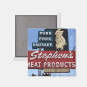  iconische neon "Stephen's Meats"-tekenmagneet Magneet (Voorkant / Achterkant)