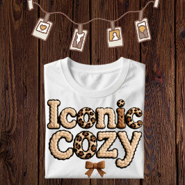 Iconische nep garen bedrukte T-shirt voor vrouwen 