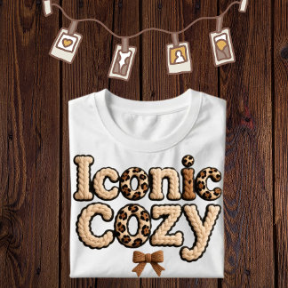 Iconische nep garen bedrukte T-shirt voor vrouwen 