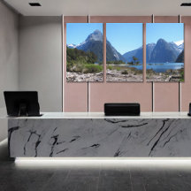 Iconische NZ Milford Peak in de Herfst