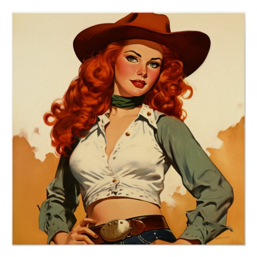Iconische Old West Elegance: Wild West fluistert Perfect Poster (Voorkant)