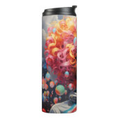 Iconische Painterly Afro Girl Tumbler Thermosbeker (Gedraaid links)