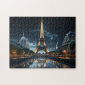 Iconische Parijs Landmark Eiffeltoren en Seine riv Legpuzzel (Horizontaal)