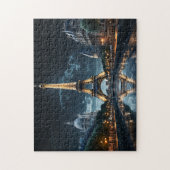 Iconische Parijs Landmark Eiffeltoren en Seine riv Legpuzzel (Verticaal)