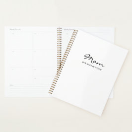Iconische Pret Grappige Coole Moeder Minimalistisc Planner