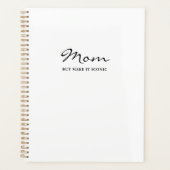 Iconische Pret Grappige Coole Moeder Minimalistisc Planner (Voorkant)